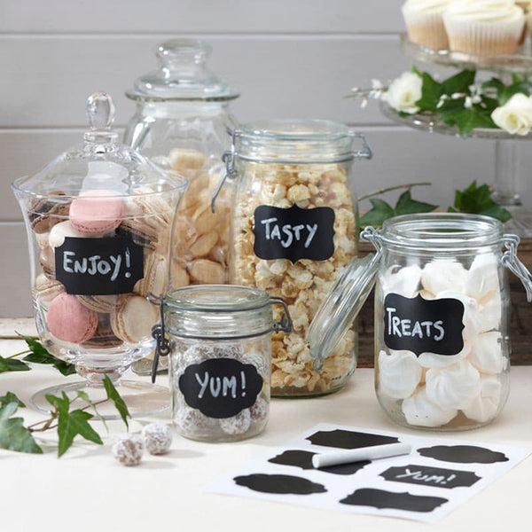 Vintage Affair Chalkboard Stickers.
