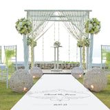 Elegant Personalised Aisle Runner.