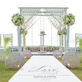 Live, Love, Laugh Personalised Aisle Runner.