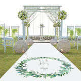 Greenery Personalised Aisle Runner.