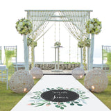 Floral Buds Personalised Aisle Runner.