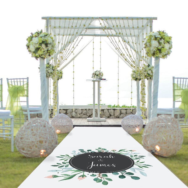 Floral Buds Personalised Aisle Runner.