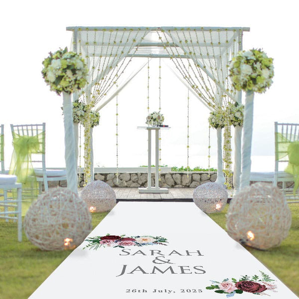 Country Bouquet Personalised Aisle Runner.