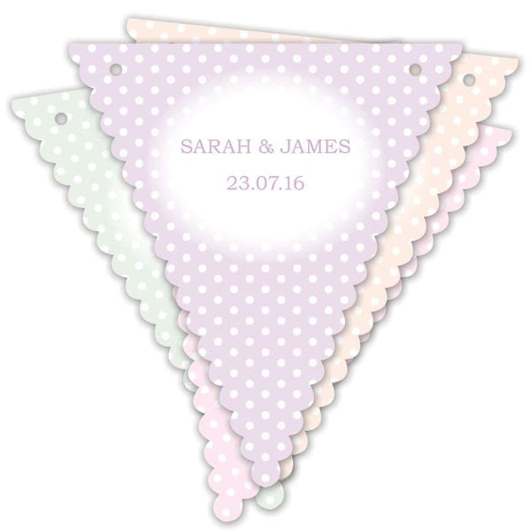Personalised Polkadot Bunting.