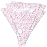 Personalised Hearts & Flowers Bunting.