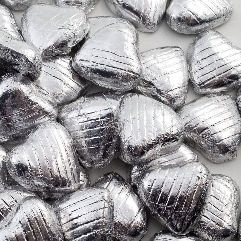 Chocolate Foiled Hearts.