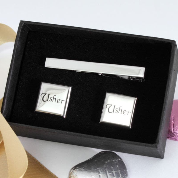 Usher Cufflinks & Tie Pin Gift Set.