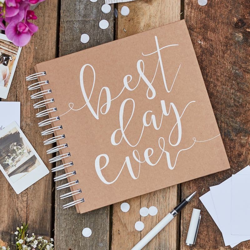 Notecard and Envelope Guest Book.