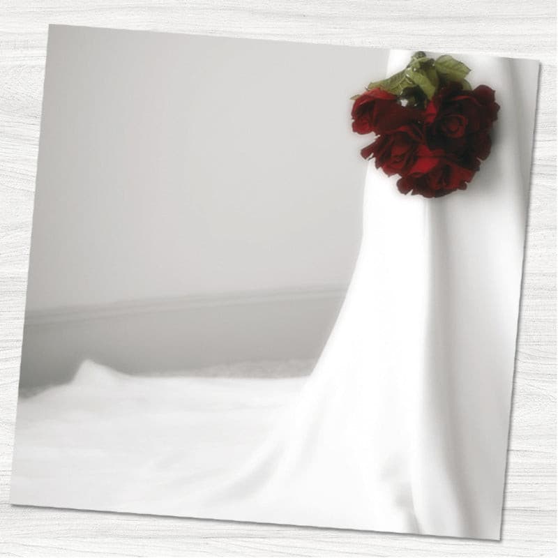 Red Bouquet Reply Card.