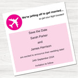 Holiday Ticket Save the Date Card.