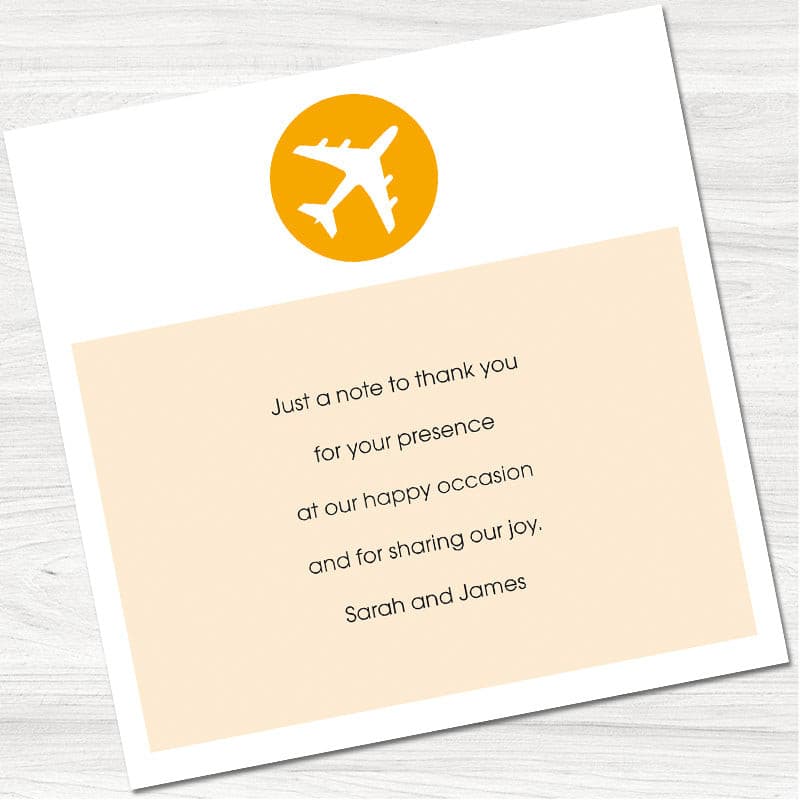 Holiday Ticket Thank You Card.