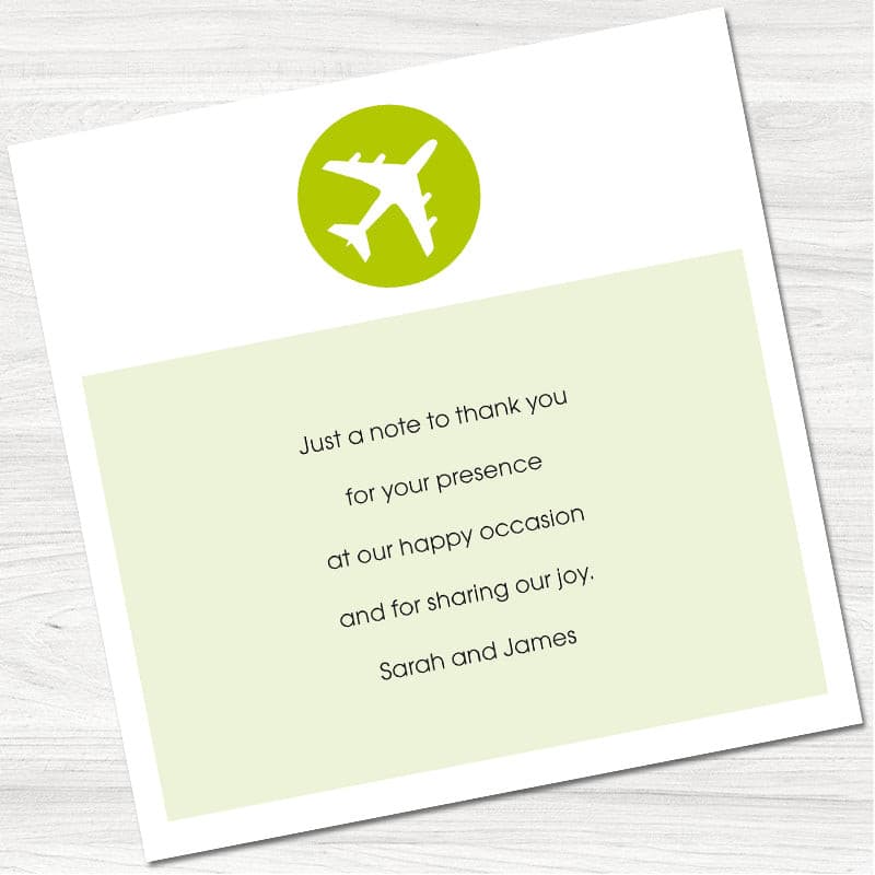 Holiday Ticket Thank You Card.