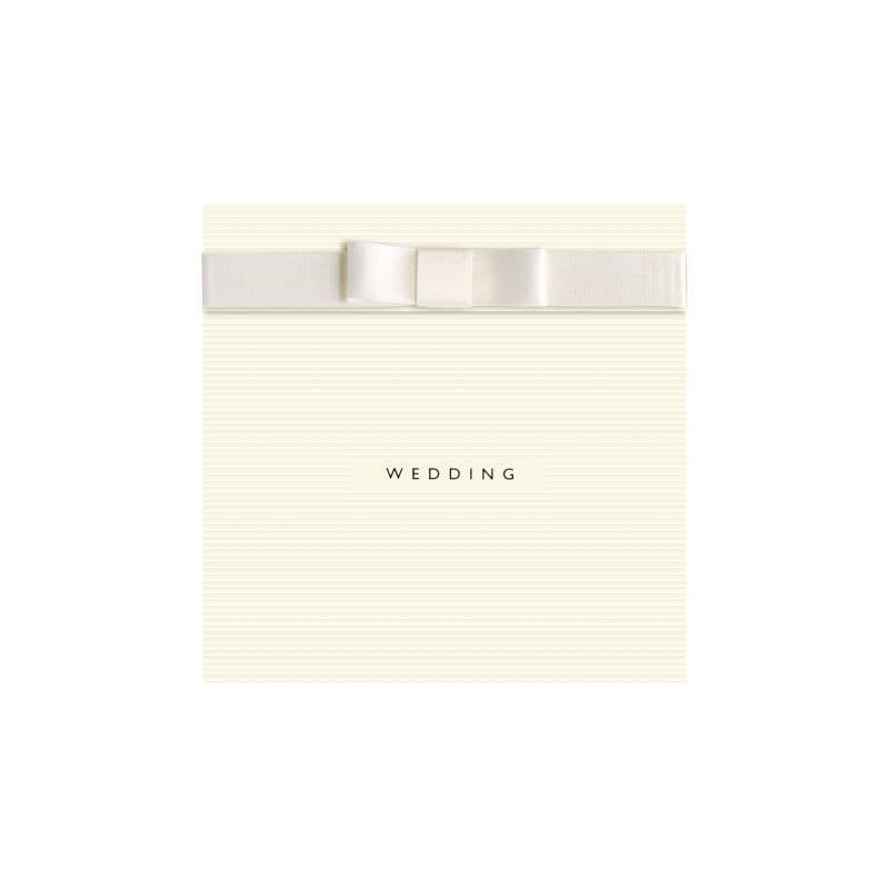White Wedding Wedding Evening Invitation.
