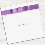 White Wedding Wedding Evening Invitation.