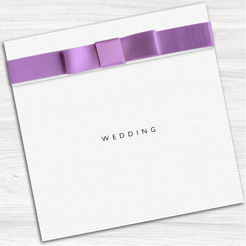 White Wedding Wedding Evening Invitation.