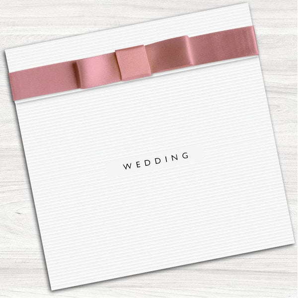 White Wedding Wedding Evening Invitation.