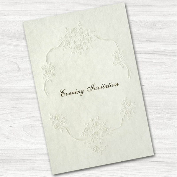 Pearls Wedding Evening Invitation.