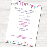 Owl You Need is Love Wedding Evening Invitation - Back
