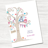 Owl You Need is Love Wedding Evening Invitation