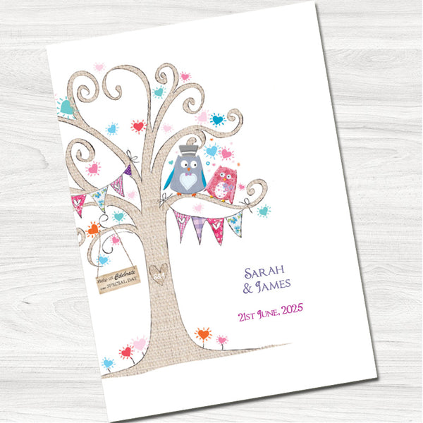 Owl You Need is Love Wedding Evening Invitation