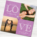 Love Always Purple Evening Invitation