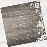 Willow Wedding Evening Invitation - Inside