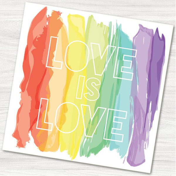 Love is Love Wedding Evening Invitation.