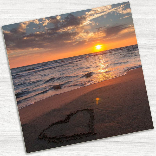 Beach Sunset Wedding Evening Invitation.