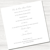 Outdoor Bunting Wedding Evening Invitation - Inside