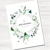 Painted Blooms Wedding Evening Invitation-Front