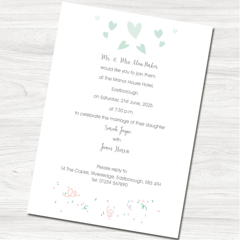 Happily Ever After Wedding Evening Invitation