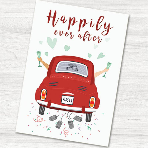 Happily Ever After Wedding Evening Invitation.