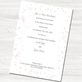 Bride and Groom Wedding Evening Invitation