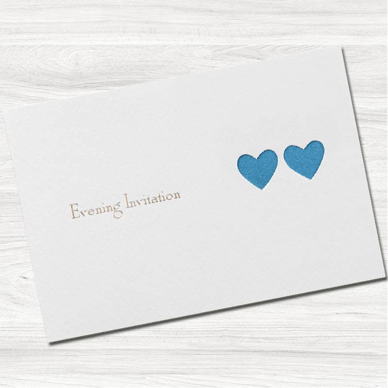 Ribbons Wedding Evening Invitation.