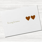 Ribbons Wedding Evening Invitation.