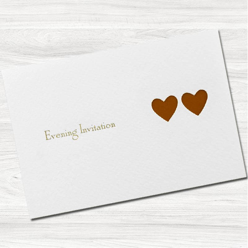 Ribbons Wedding Evening Invitation.