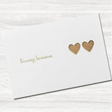 Ribbons Wedding Evening Invitation.