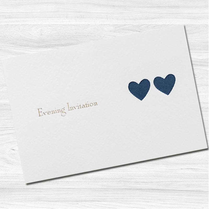 Ribbons Wedding Evening Invitation.