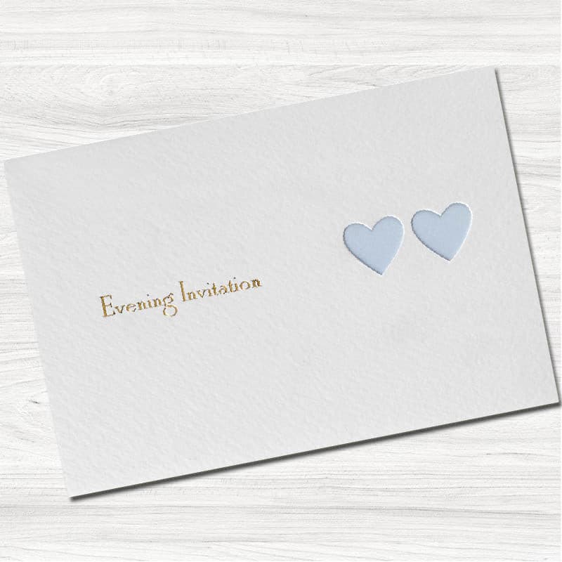 Ribbons Wedding Evening Invitation.