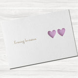 Ribbons Wedding Evening Invitation.