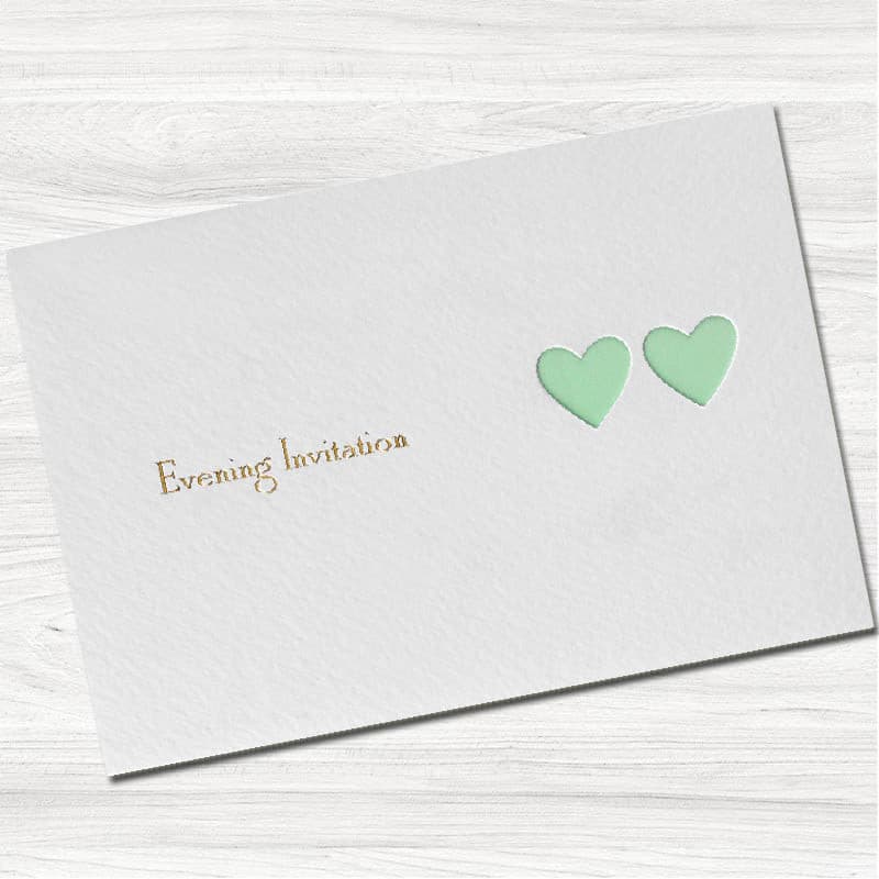 Ribbons Wedding Evening Invitation.