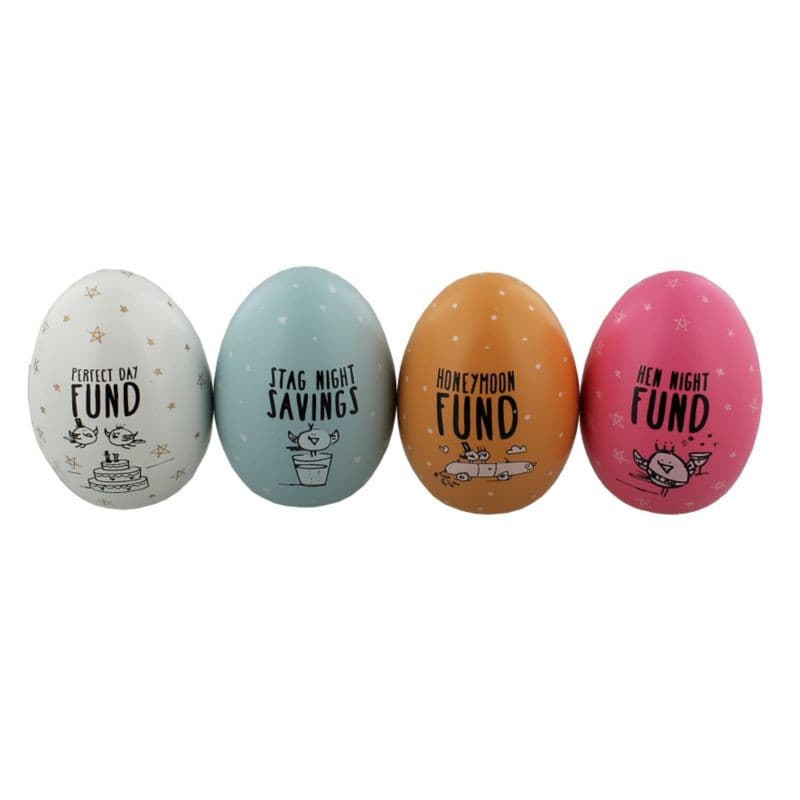 Set of 4 Eggcellent Saving Cups.