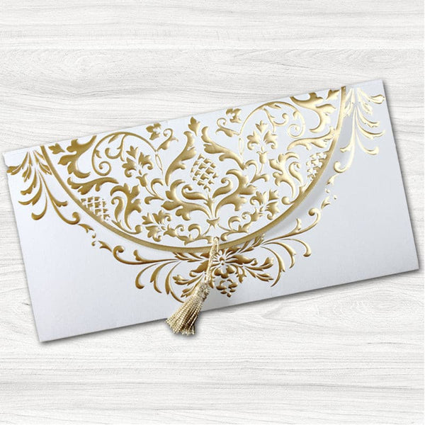 Damask Wedding Evening Invitation.