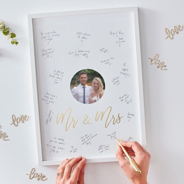 Mr & Mrs Guest Book Frame.