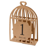 Bird Cage Laser Cut Table Numbers.