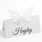 Filigree Butterfly Place Card.