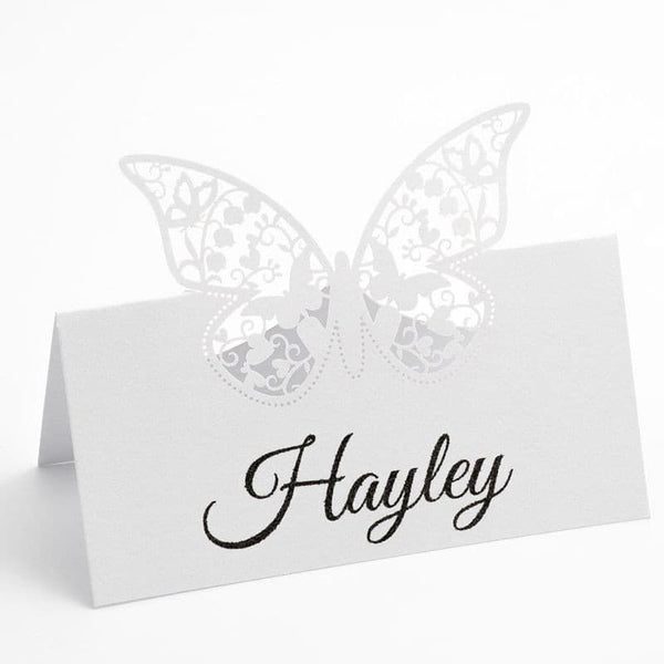 Filigree Butterfly Place Card.