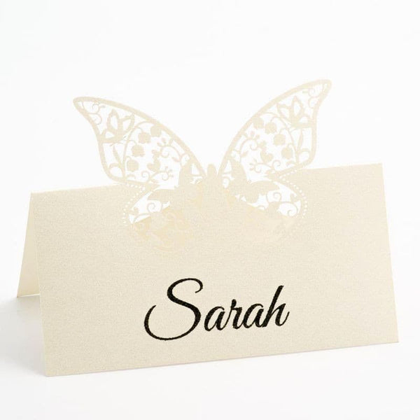 Filigree Butterfly Place Card.