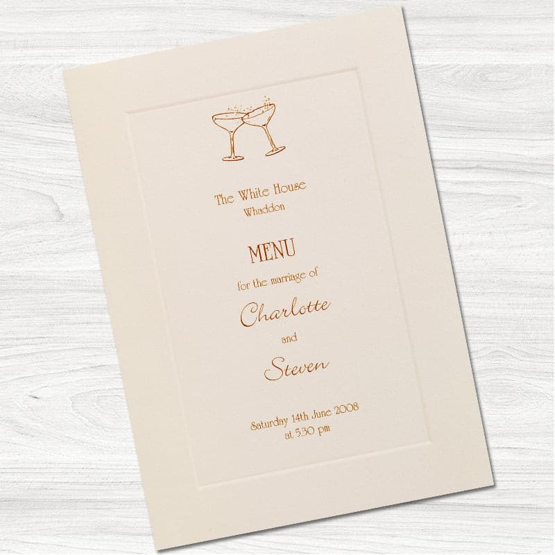 Panel Menu Card.