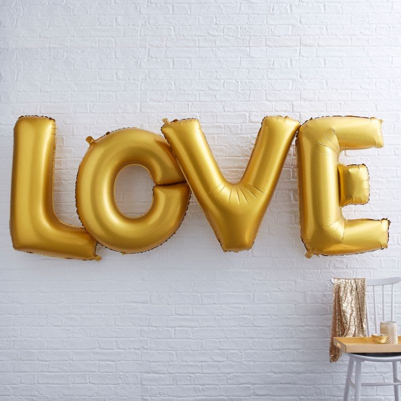 Large Foil Love Balloon.